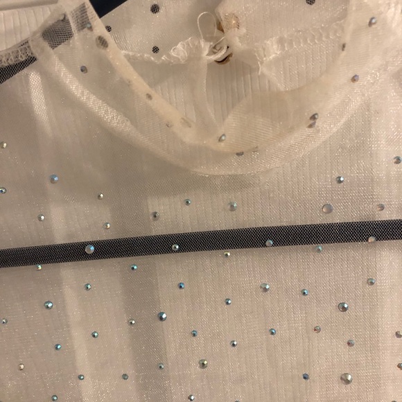 Sheer Rhinestoned Party Top - Picture 5 of 8